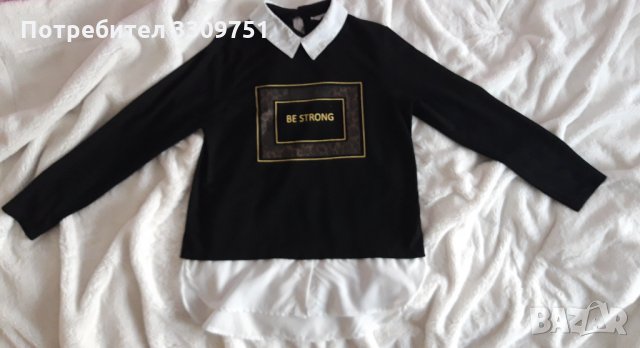 Блузка с якичка, снимка 1 - Блузи с дълъг ръкав и пуловери - 35825274