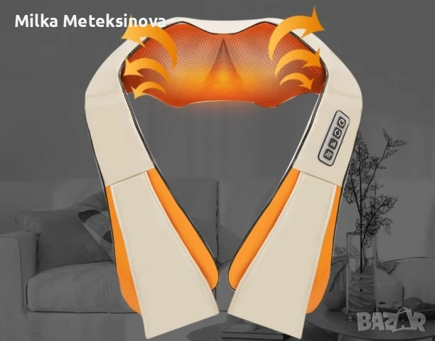 Шиацу масажор за врат и гръб: Пълно облекчение и релаксация у дома, снимка 8 - Масажори - 48164669