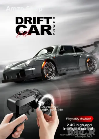 RC drift количка радио управляеми дрифт количка кола за дрифтове 4wd, снимка 14 - Коли, камиони, мотори, писти - 48483039