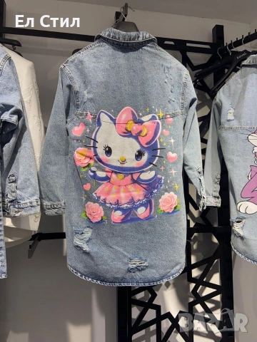 🩷Дамски дънкови ризи НА ЕДРО , снимка 3 - Ризи - 53633391