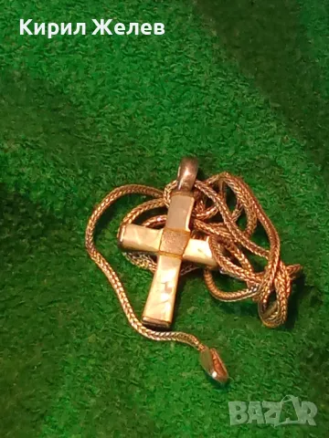 КРАСИВО СЕДЕФЕНО СРЕБЪРНО КРЪСТЧЕ със СТИЛНА СРЕБЪРНА ВЕРИЖКА - СРЕБРО 925 ПРОБА 39999, снимка 16 - Колиета, медальони, синджири - 49981840