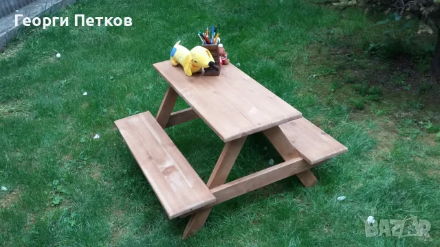 Детска масичка с пейки,кафява - 57 €., снимка 6 - Други - 50063007