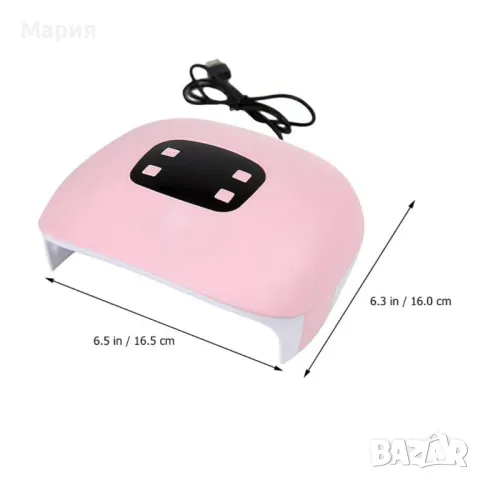 Професионална UV/LED лампа за маникюр и педикюр MiNi 4s, снимка 5 - Продукти за маникюр - 49111936