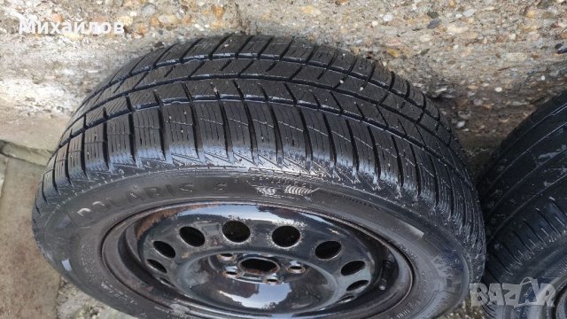 Железни джанти 16 цола с зимни гуми от Форд Галакси 2001г., снимка 5 - Части - 40911370