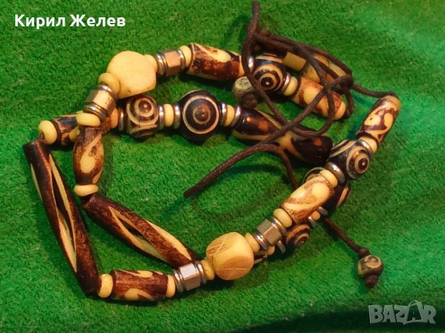 КОСТ РОГ РЪЧНА ИЗРАБОТКА КОЛИЕ ОРНАМЕНТИРАНО 12473