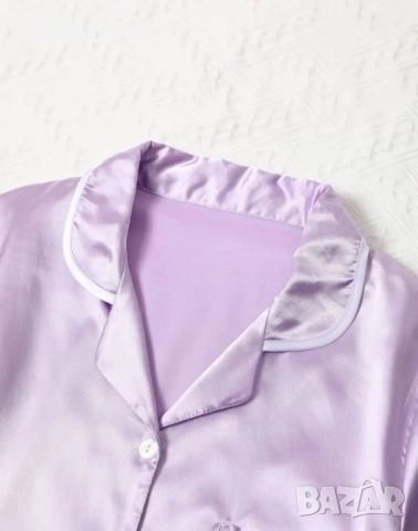 🌙✨ Елегантен дамски сатенен комплект от STBoutique ✨🌙 💋, снимка 3 - Пижами - 52209985