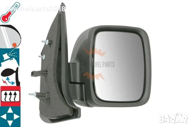 Външно огледало "Електрическо" 12 PIN Opel Vivaro B Renault Trafic III Fiat Talento след 2014 г - R
