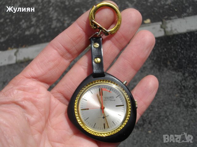  ЧАСОВНИК ХРОНОМЕТЪР КЛЮЧОДЪРЖАТЕЛ SINDACO MEMO STOP SWISS , снимка 4 - Антикварни и старинни предмети - 40505142
