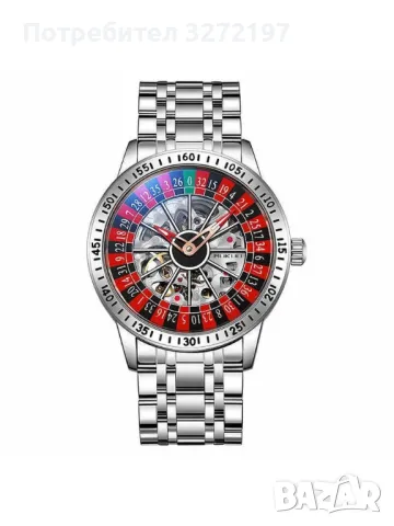 MUKUO Дизайнерски Автоматичен, механичен часовник Рулетка, водоустойчив , снимка 6 - Мъжки - 49598826