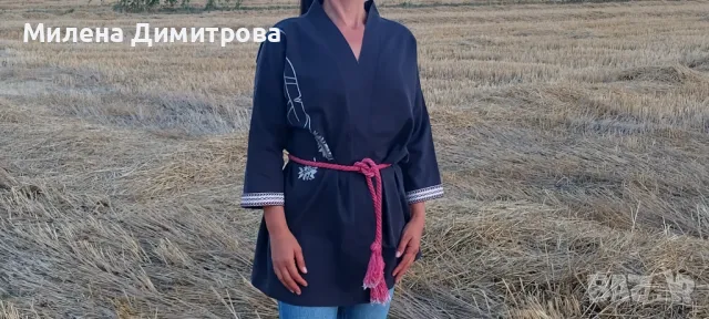 Ръчно рисувано кимоно, снимка 7 - Сака - 48845309