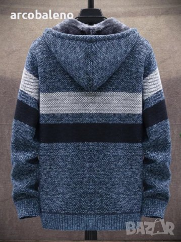 Мъжко есенно-зимно яке с качулка, 5цвята  , снимка 3 - Якета - 39241374