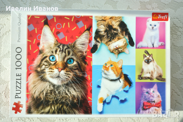 Нов пъзел Trefl Happy cats: 1000 части