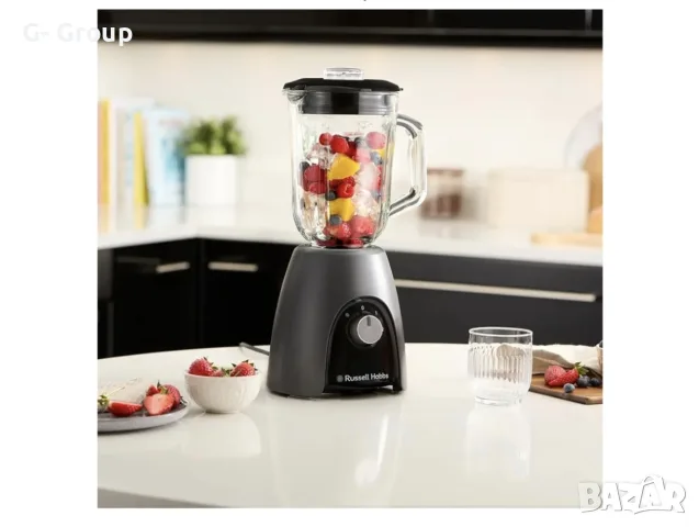 БЛЕНДЕР Russell Hobbs -850W,Стъклена кана ! МОЩЕН И ЕФЕКТИВЕН