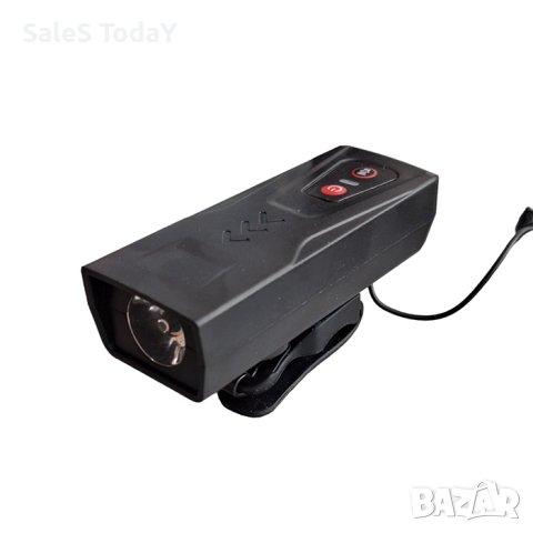 Фар за велосипед, 9,5см, 3 режима, 500 mA, снимка 2 - Аксесоари за велосипеди - 44505940