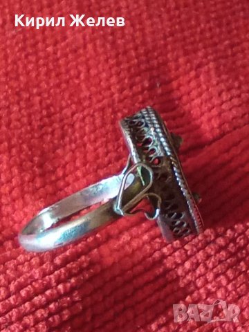 СРЕБЪРЕН ФИЛИГРАНЕН ПРЪСТЕН СТАРИННА АЖУРНА РЪЧНА ИЗРАБОТКА СРЕБРО с ГРАНУЛАЦИЯ БИЖУ УНИКАТ 22724, снимка 2 - Антикварни и старинни предмети - 33133389