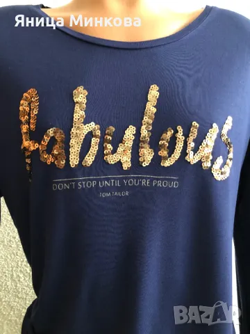 Дамска блуза Tom Tailor, снимка 3 - Блузи с дълъг ръкав и пуловери - 47268376