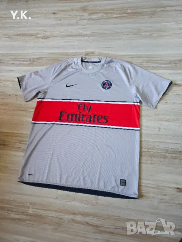 Оригинална мъжка тениска Nike FitDry x F.C. PSG / Season 08-09 (Away), снимка 2 - Тениски - 50093503