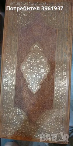 Индийска маса от шишам , снимка 2 - Декорация за дома - 56377463