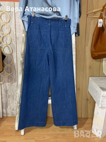 💙💙💙 Zara🩵 Широка кройка дънки от еластичен деним👖, снимка 2 - Дънки - 53668629