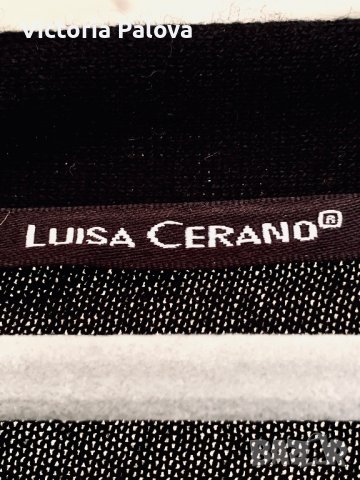 Блуза лукс модна къща  LUIZA CERANO, снимка 2 - Блузи с дълъг ръкав и пуловери - 39507122