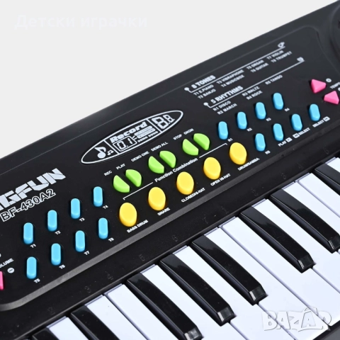 Детска Йоника синтезатор с микрофон , снимка 3 - Музикални играчки - 48397026