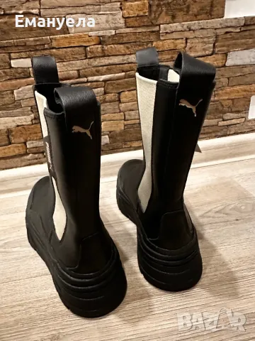 Оригинални боти Puma 37 размер естествена кожа, снимка 2 - Дамски боти - 48734214