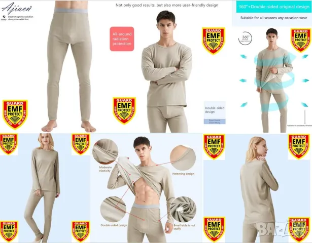 Екраниран Клин Сребърни Нишки Радиационна Защита от Електромагнитно Излъчване EMR EMP Защита от ЕМП