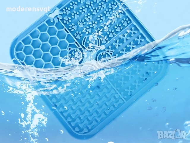 Силиконова подложка антистрес за безопасно хранене за домашни любимци 20см, снимка 4 - За кучета - 51921647