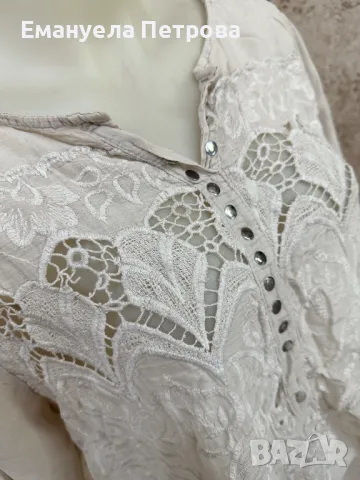 Дамска ежедневна риза с бродерия, снимка 6 - Ризи - 48071475