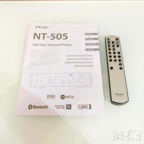 Teac NT-505 DAC High-end AKM VERITA AK4497 DAC, снимка 4 - Ресийвъри, усилватели, смесителни пултове - 53691725