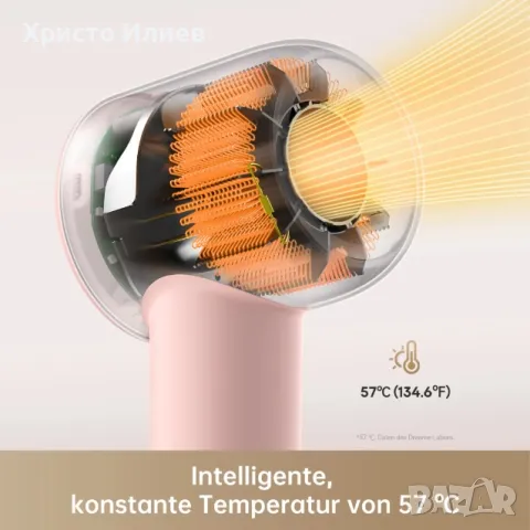 Ултразвуков сешоар за коса Dreame Gleam розов, снимка 5 - Сешоари - 48389996