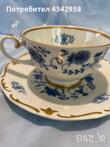 Reichenbach.1968 г. Порцеланов сет с златен кант., снимка 6 - Антикварни и старинни предмети - 52126966