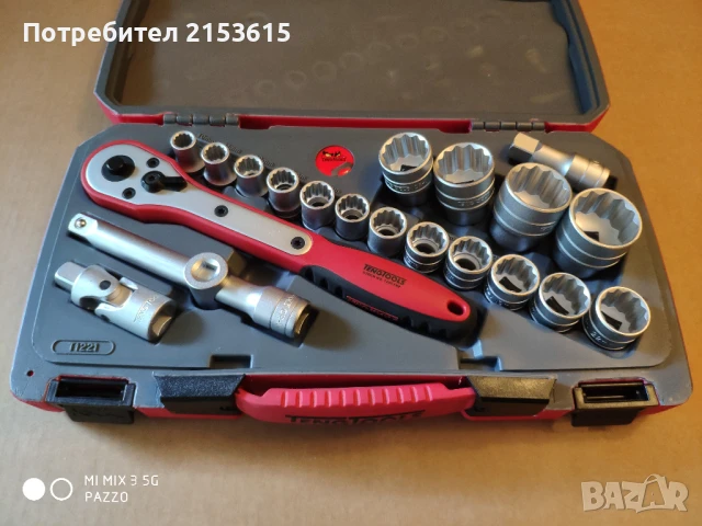 Teng Tools T1221 21части 1/2 гидория качествени вложки камъни комплект, снимка 4 - Гедорета - 51110222
