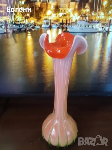 Винтидж ваза  тип Мурано, снимка 2 - Вази - 48891066