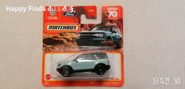 💕🧸Matchbox 2022 Ford Bronco Sport 10/100, снимка 1