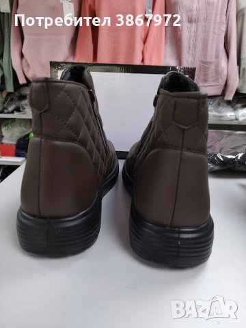 Дамски Боти на квадрати с два ципа, снимка 5 - Дамски боти - 51938113