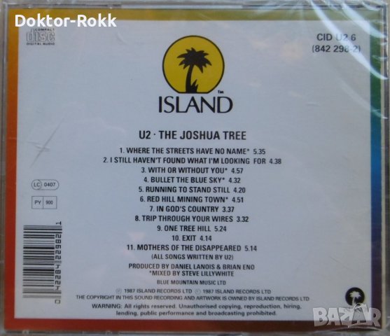 U2 – The Joshua Tree (1987, CD), снимка 2 - CD дискове - 40003560