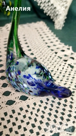 Мурано цветно стъкло лебед, снимка 3 - Декорация за дома - 52231208