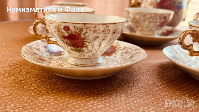 Порцеланов сервиз за кафе стил барок, снимка 4 - Сервизи - 51858724