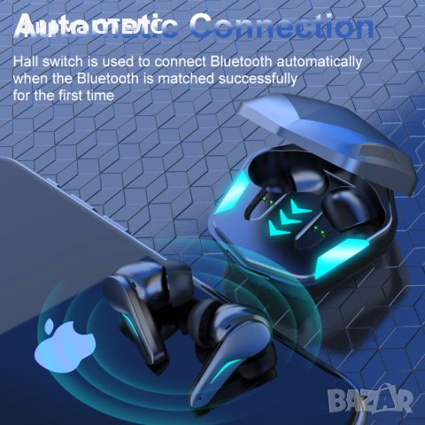 	 Геймърски слушалки STELS MD188, True Wireless, IPX2, Bluetooth, Touch Control, Черен, снимка 18 - Безжични слушалки - 41515205