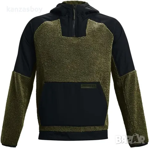 Under Armour Men's Mission Boucle Anorak - мъжко шерпа яке КАТО НОВО 2ХЛ УГОЛЕМЕНО, снимка 2 - Якета - 47960302