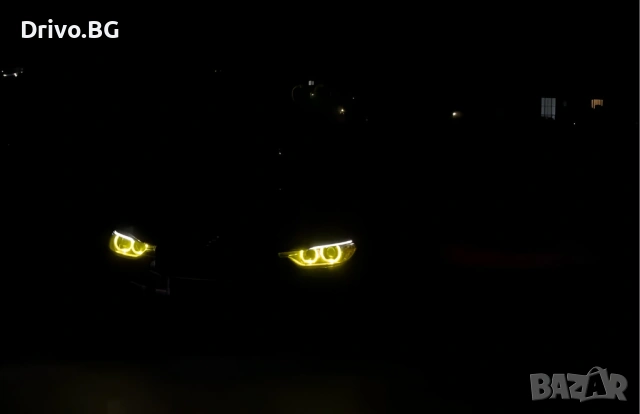 Гаранция! Жълти Висококачествени DRL Angel Eyes за BMW F30 F31 Pre-LCI, снимка 4 - Части - 53411499