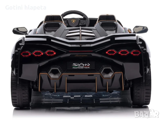 Акумулаторна Двуместна КОЛА Lamborghini SIAN  24V функция дрифт, снимка 7 - Коли, камиони, мотори, писти - 51038691
