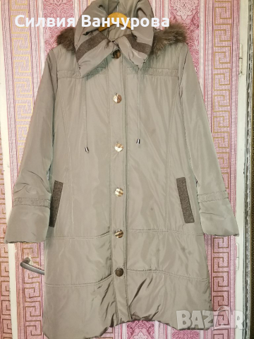 Уникално Италиянско палто с качулка от лисица, снимка 3 - Палта, манта - 36198840