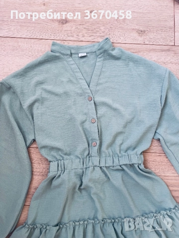 Дамска къса модерна рокля Л размер елегантна , снимка 3 - Рокли - 51755244