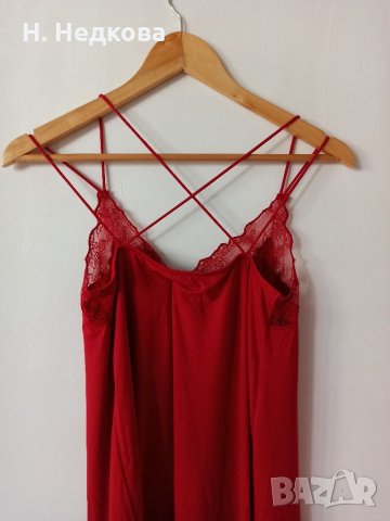 Червена рокля на Even&Ood, снимка 4 - Рокли - 34021120