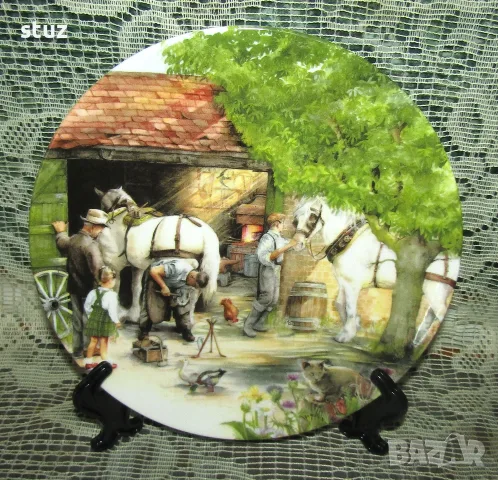 Колекционерски декоративни порцеланови чинии Royal Doulton, сет 2 бр. , снимка 4 - Декорация за дома - 55775440