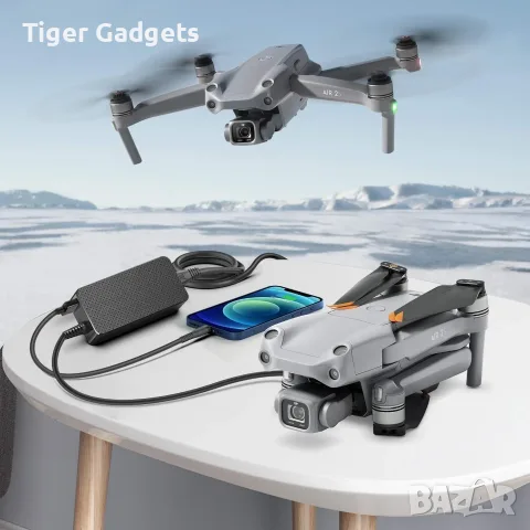 KFD A12-2-176003410 – 60W зарядно устройство за DJI Mavic 2 Pro, Mavic 2 Zoom и Mavic 2 Enterprise, снимка 3 - Дронове и аксесоари - 56043858