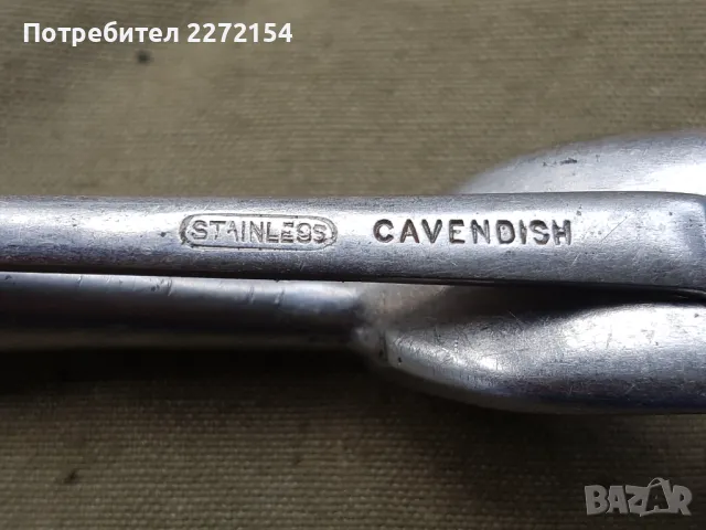 Ловен прибор вилица с дръжка рог, снимка 4 - Антикварни и старинни предмети - 50392896