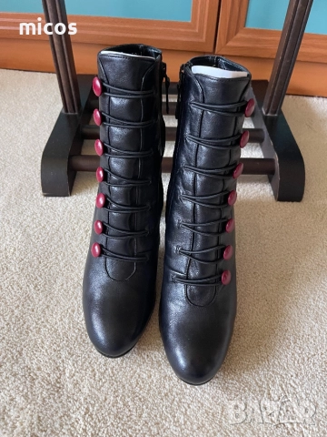 Alberto Zaga,естествена кожа отвън и отвътре изцяло,италиански 100%оригинал боти, снимка 6 - Дамски боти - 52722905